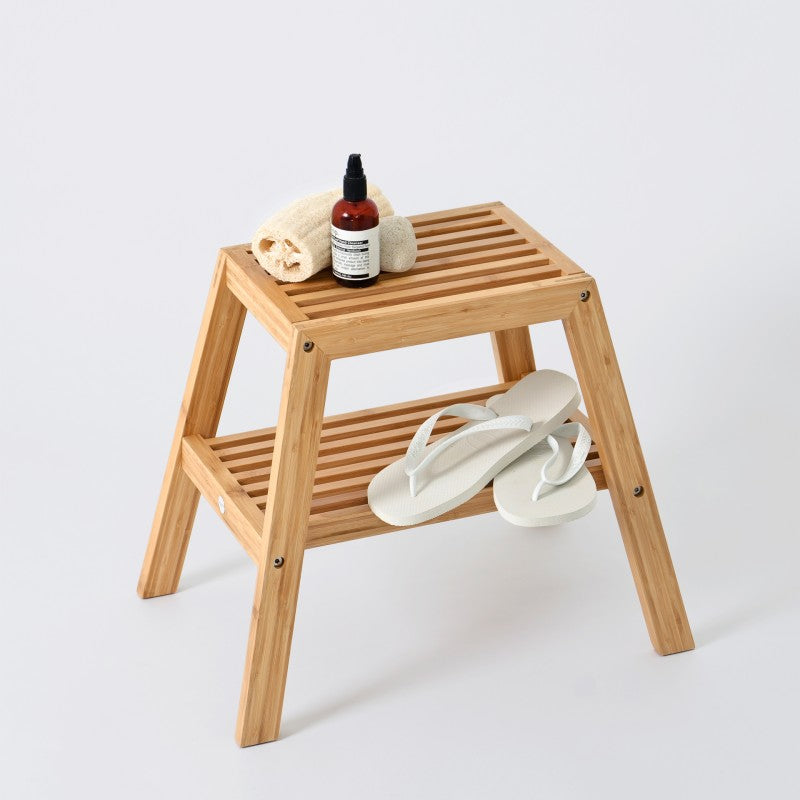 SLATTED STOOL | BAMBOO