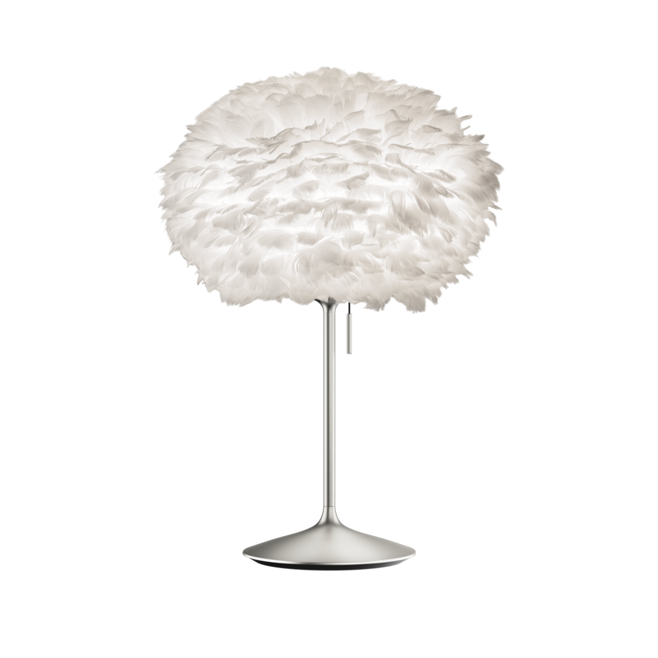 SANTE TABLE LAMP & FEATHER SHADE