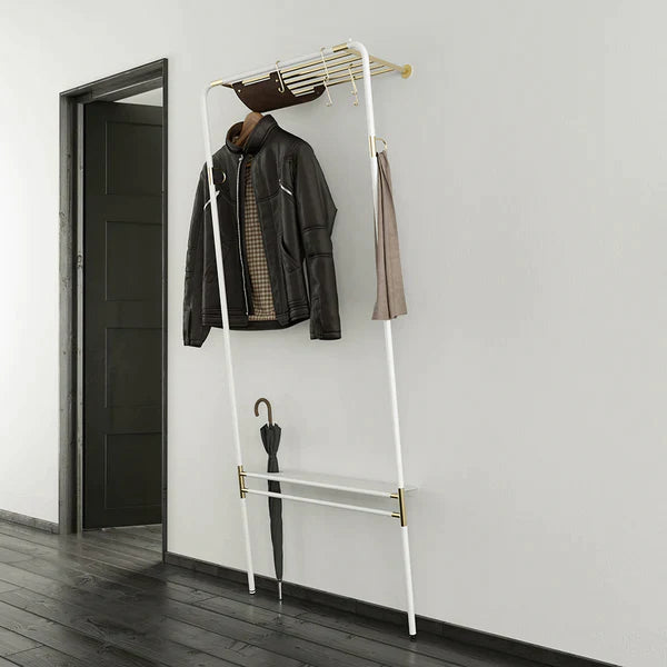 LEAN ON ME CLOTHES RACK WHITE